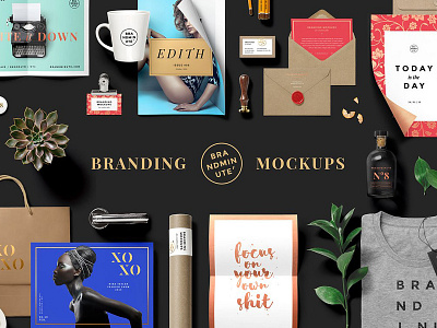 Brandminute Mockups branding gold header hero image magazine metallic foil mockup mockup5 mockups rose gold scene stationary