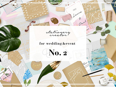 scene creator no.2 - wedding flatlay golden invitation rose gold scene creator scene creator mockup scene generator stationary stationary creator watercolor wedding wedding decoration wedding flatlay