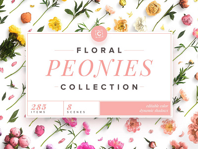 Floral Peonies Collection custom scene custom scene generator floral floral design floral peonies floral peonies collection mock up mockup scene generator spring wedding wreath