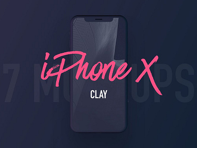 7 Most Popular iPhone X Clay Mockups apple design presentation ios iphone x iphone x clay iphone x mockup iphonex mockups product mockup ui ux web design