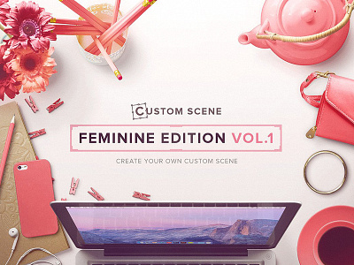 Feminine Ed. Vol. 1 - Custom Scene custom custom scene design desk fashion feminine feminine edition generator girl modern scene women