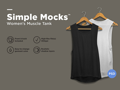 Women's Muscle Tank Mockup - FREE Download apparel bella bella canvas canvas fashion mockup hanging shirt mockup logo mockup muscle tank mockup watercolor wedding womens tan mockup