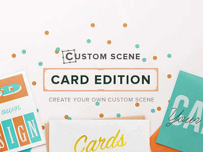 Card Ed. - Custom Scene card edition cards custom scene gold greeting card invitation greeting cards invitation mockup paper scene silver wedding