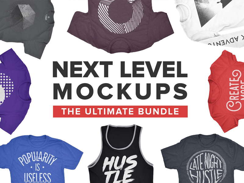 Download Next Level Mockups Apparel Bundle By Mockup5 On Dribbble PSD Mockup Templates