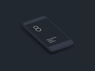 Animation iPhone 8 Matte Mock-up animation animation iphone 8 app app design iphone 8 iphone x iphone x mockup isometric phone matte minimalistic mobile device mockup