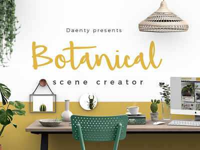 Daenty Scene Creator - Botanical botanical botanical scene creator branding graphic design instagram landing page photoshop psd poster frames presentation promotion scene creator social media