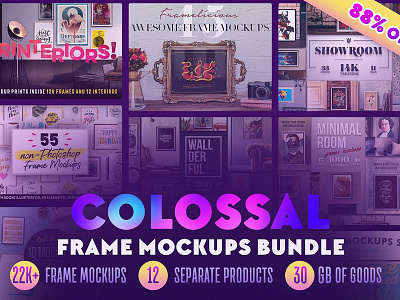 Colossal Frame Mockups Bundle (22K+) editable frame etsy frame frame mockup frame mockup bundle frame mockup set frames bundle mockup bundle mockup creator print mockups scene creator wall frame wall picture