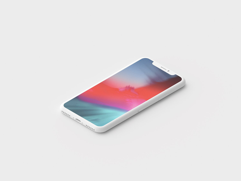 Download Minimal Clay iPhone X Mockup Set by Mockup5 on Dribbble