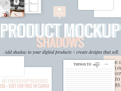 CANVA Product Mockup Shadows canva instagram story template instagram template mockup photoshop presentation product mockup product mockup shadows template mockup