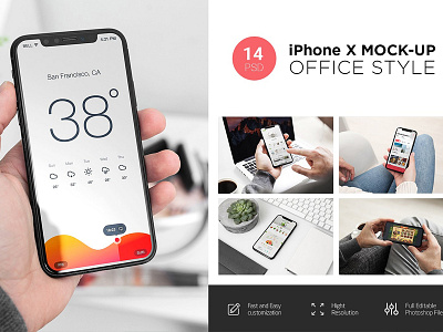 iPhone X Mock-Up's apple iphone iphone x iphone x mock up iphone x mockups mock up mockups presentation template ui web design