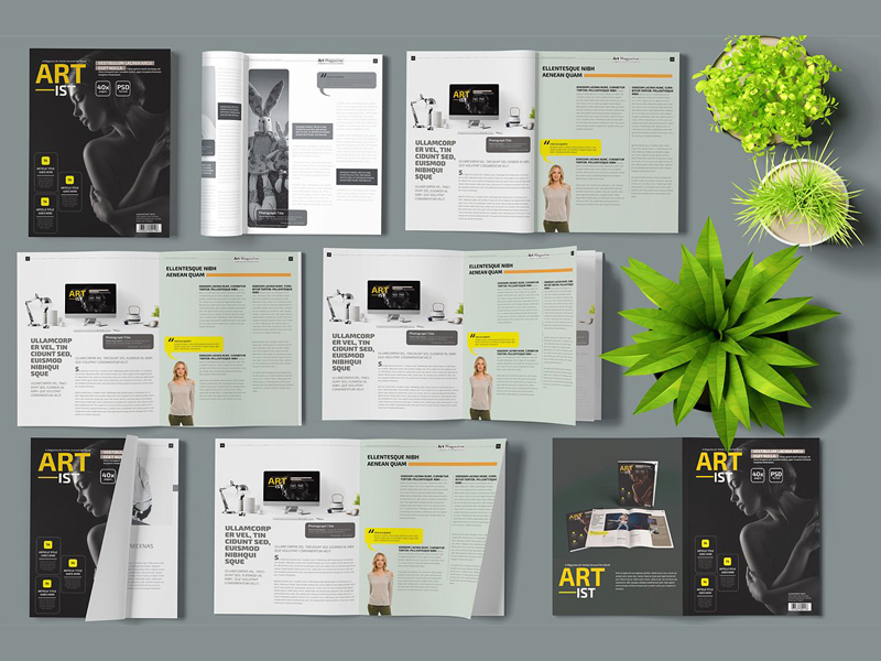 Download Magazine Mock Up Creator by Mockup5 on Dribbble
