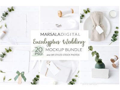 Eucalyptus Wedding Mockup Bundle card card mockup eucalyptus mockup stationary card stationary mockup wedding wedding card mockup wedding invite wedding invite mockup wedding mockup wedding mockup bundle