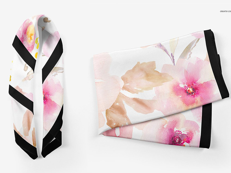 Download Silk Scarf Mockup Set by Mockup5 | Dribbble | Dribbble