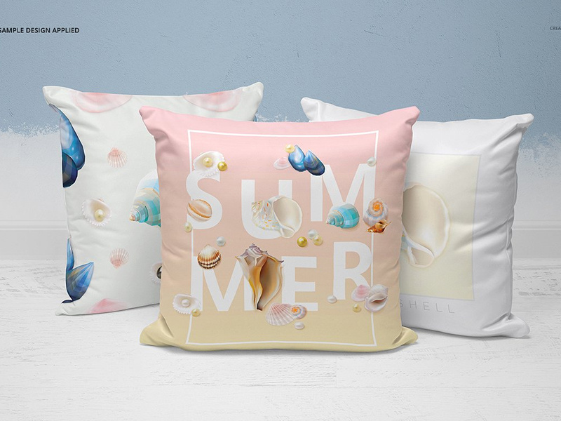 Pillow Mockup designs, themes Piping Pillow Mockup 30x50cm by Mockup5
