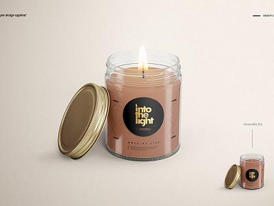 Download Jar Candle Mockup Designs Themes Templates And Downloadable Graphic Elements On Dribbble PSD Mockup Templates