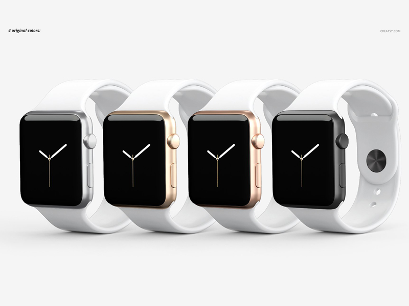 Download Apple Watch Band Mockup Set By Mockup5 On Dribbble