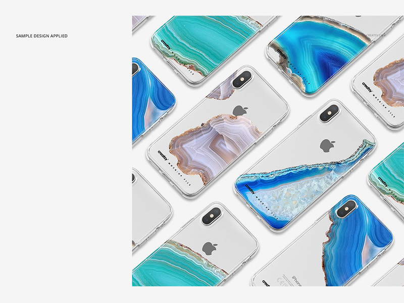 Download iPhone X Clear Case Mockup Set Silv. by Mockup5 on Dribbble