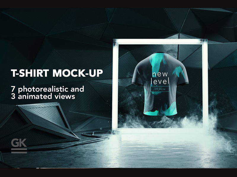 Download Man T-shirt Mock-up / Animated shots by Mockup5 on Dribbble