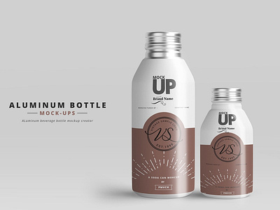 Aluminum Bottle Mockups aluminum aluminum bottle aluminum bottle mockups bottle bottle mockup bottle mockups branding design glossy logo mock up mockup mockups package packaging print printing psd realistic template