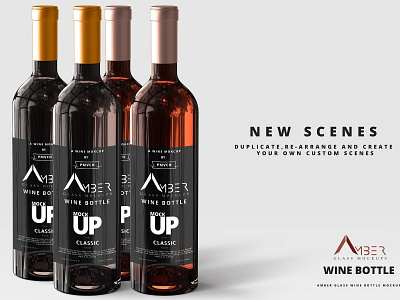 Amber Glass Wine Bottle Mockup advertising bottle bottle mockup bottle mockups branding glass glass wine bottles mock up mockup mockups package packaging print printing wine wine bottle wine bottle mockup wine bottle mockups wine mockup wine mockups