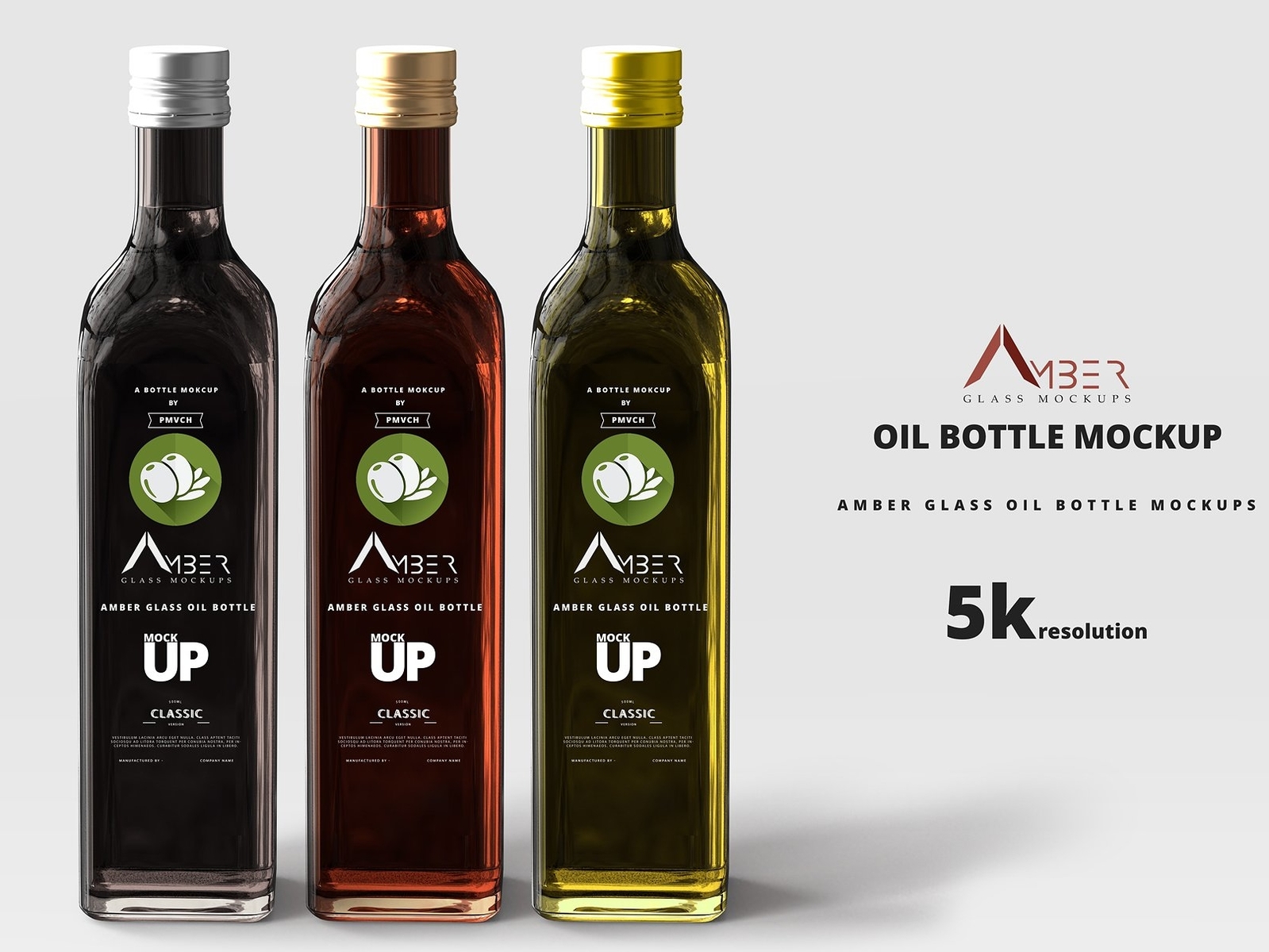 Download Amber Glass Oil Bottle Mockup by Mockup5 on Dribbble