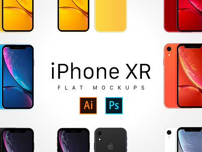 iPhone XR Flat Mockup app apple branding flat mockup iphone flat mockup iphone mockup iphone x iphone x mockup iphone xr iphone xr mock up iphone xr mock ups iphone xr mockup mobile mock up mock ups mockup mockups phone psd ui