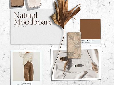 Natural Mood board Mockup PSD board botanical branding eco feminine flatlay green logo minimal mock up mockup mockups modern mood moodboard natural natural moodboard natural moodboard mockup psd wedding