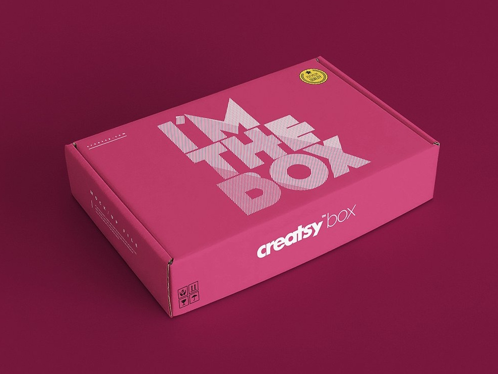 Mailing box 3 mockup set free Idea