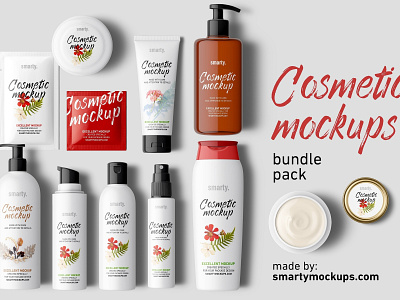 Cosmetic Mockups Bundle Pack branding bundle bundle pack cosmetic cosmetic mockup cosmetic mockups cosmetic mockups pack design mock up mockup mockup set mockups pack package package mockup packaging packaging mockup psd scene creator template