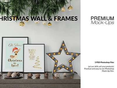 Christmas Frames & Wall Set christmas christmas frame christmas frames christmas mockup christmas mockups christmas wall christmas wall set design frame mockup frame mockups frames mock up mockup mockup set mockups psd template wall mockup wall mockups wall set