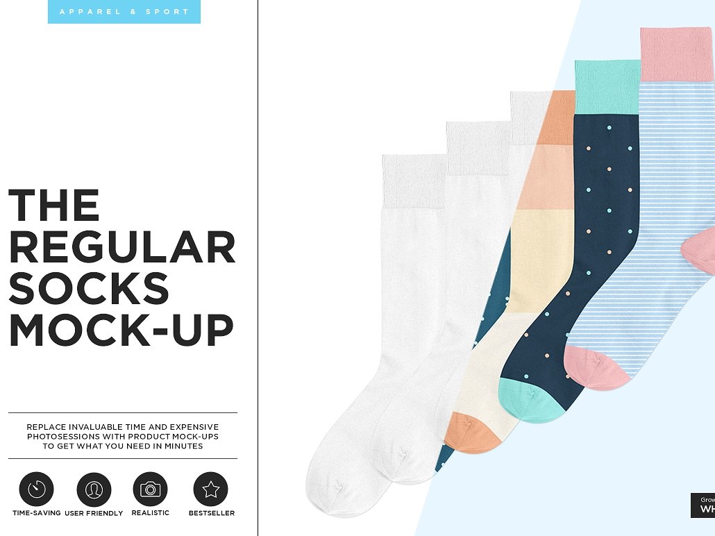 Download The Regular Socks Mock Up By Mockup5 On Dribbble PSD Mockup Templates