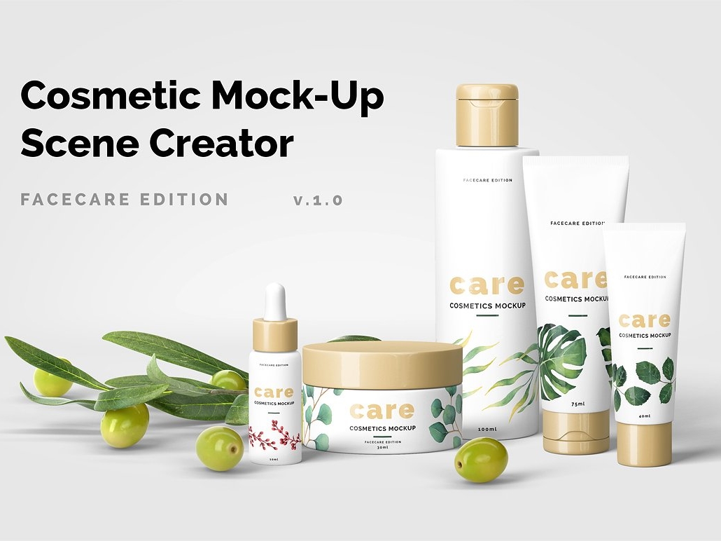 Download Cosmetic Mock-Up Scene Creator by Mockup5 on Dribbble