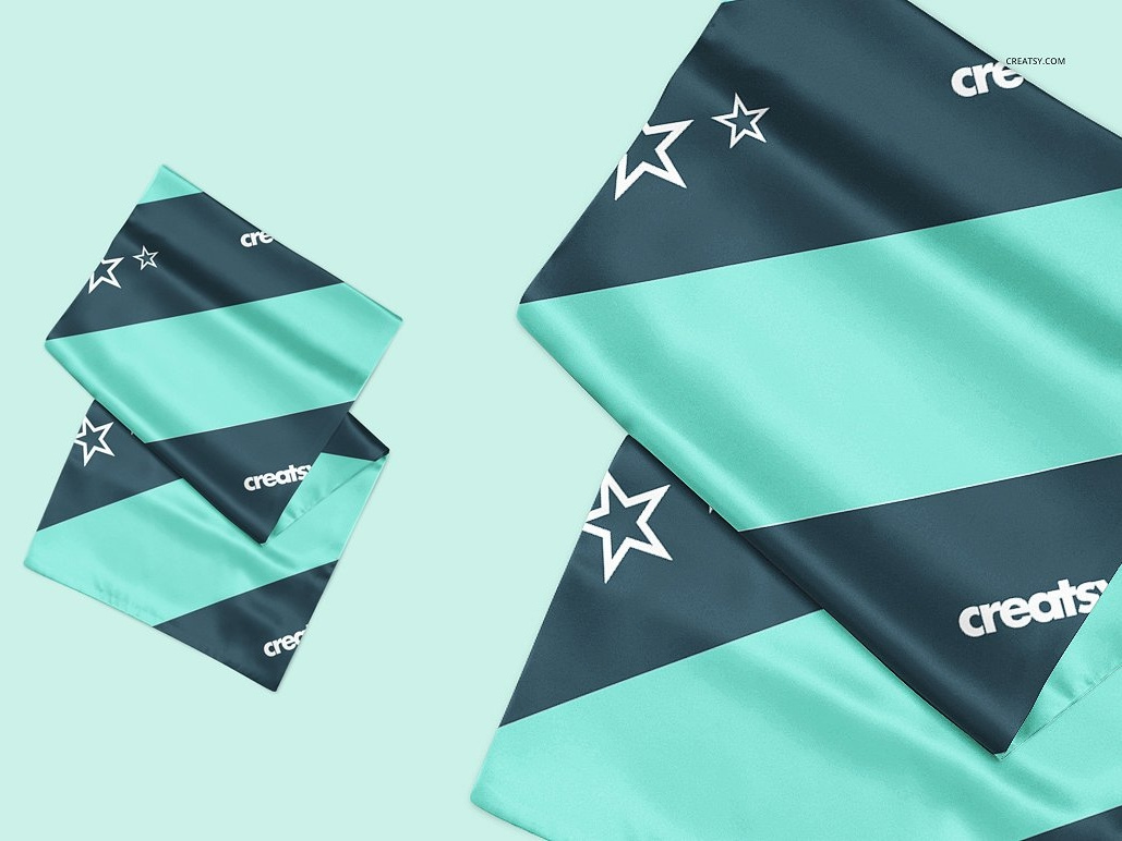 Satin Scarf Mockup Set By Mockup5 On Dribbble