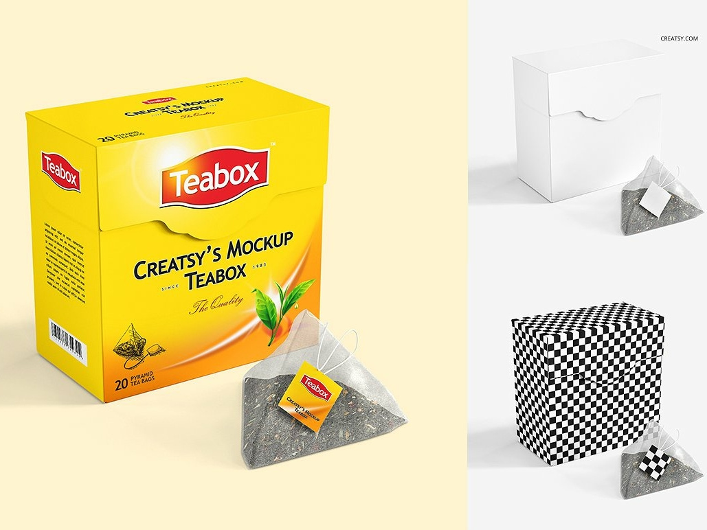 Download Tea Box Mockup PSD Mockup Templates