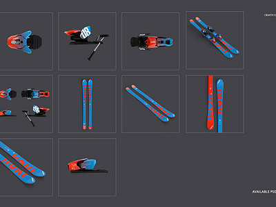 Download Ski Mockup Set By Mockup5 On Dribbble