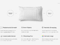 Piping Pillow Mockup 30x50cm by Mockup5 Piping Pillow Mockup 30x50cm by Mockup5