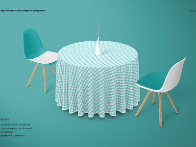 Download Round Tablecloth Mockup Set By Mockup5 On Dribbble