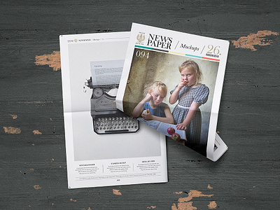 Newspaper Mock Up Designs Themes Templates And Downloadable Graphic Elements On Dribbble