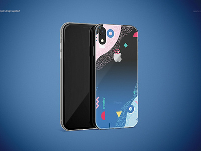 iPhone XR Clear Case Mockup Set apple case case mockup case mockup set cases clear clear case creator iphone iphone case iphone clear case iphone xr iphone xr case iphone xr mockup mobile plastic skin transparent xr xs