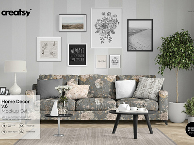 Home Décor Mockup v.6 art branding canvas decor decor mockup decoration frame frames home home decor home decor mockup home décor mockup home décor mockups lounge mock up mockup mockups sofa template wallart