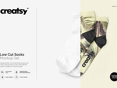 Download Low Cut Socks Mockup Set By Mockup5 On Dribbble