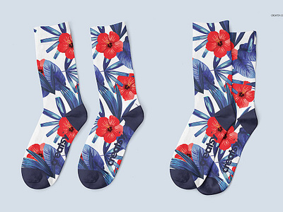 Download Socks 2 Mockup Set by Mockup5 on Dribbble