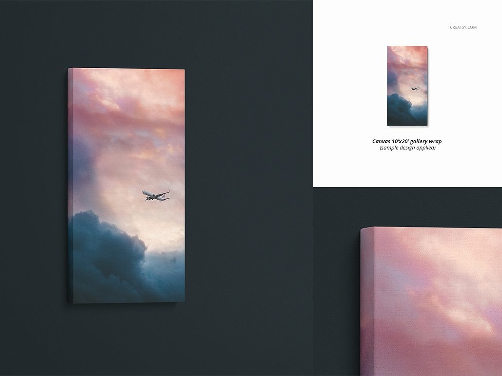 Canvas Print Mockup Set by on Dribbble