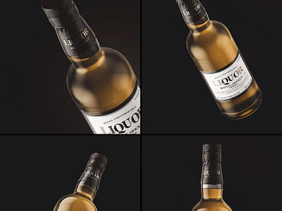 Download Liquor Bottle Mockup By Mockup5 On Dribbble