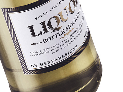 Download Liquor Bottle Mockup By Mockup5 On Dribbble