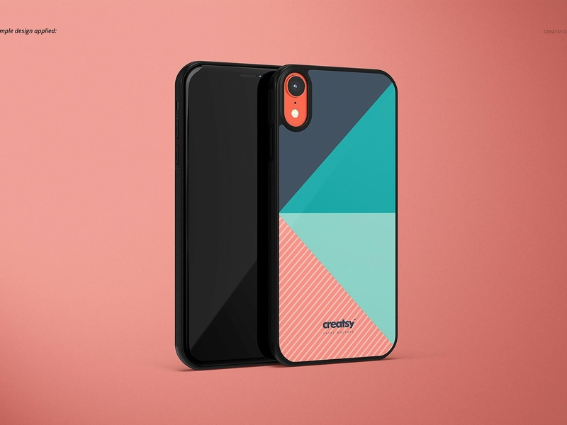 Download iPhone XR 2D Case (black) Mockup Set by Mockup5 on Dribbble