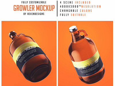 Growler Bottle designs, themes, templates and downloadable graphic