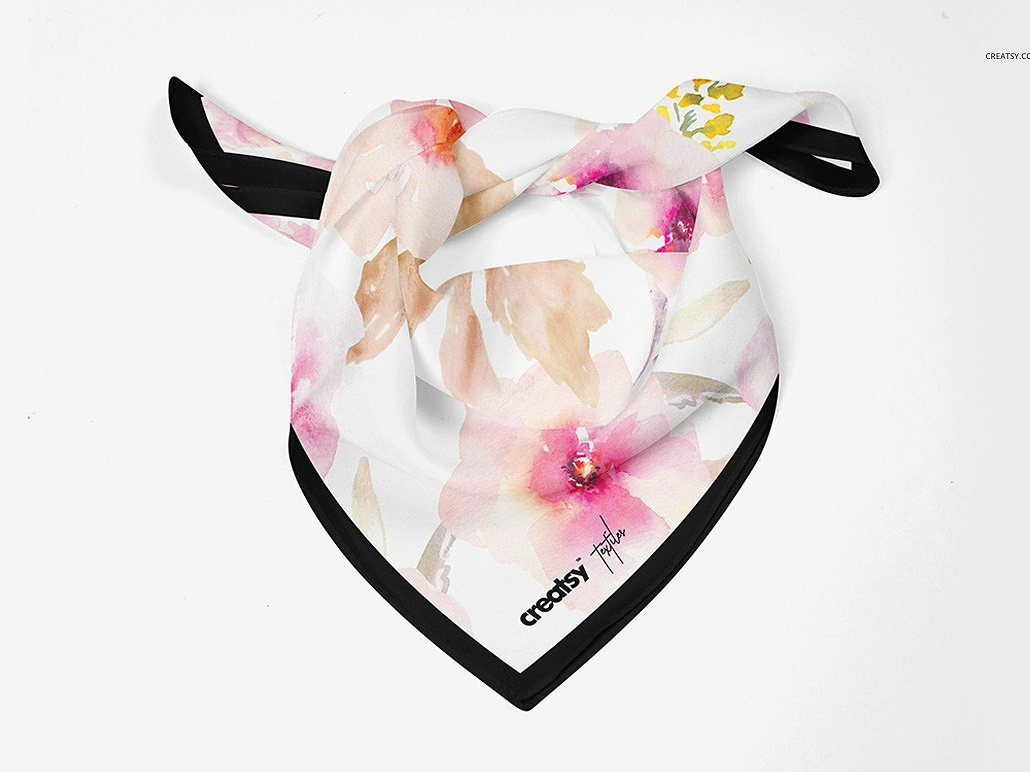 Download Silk Scarf Mockup Set by Mockup5 on Dribbble