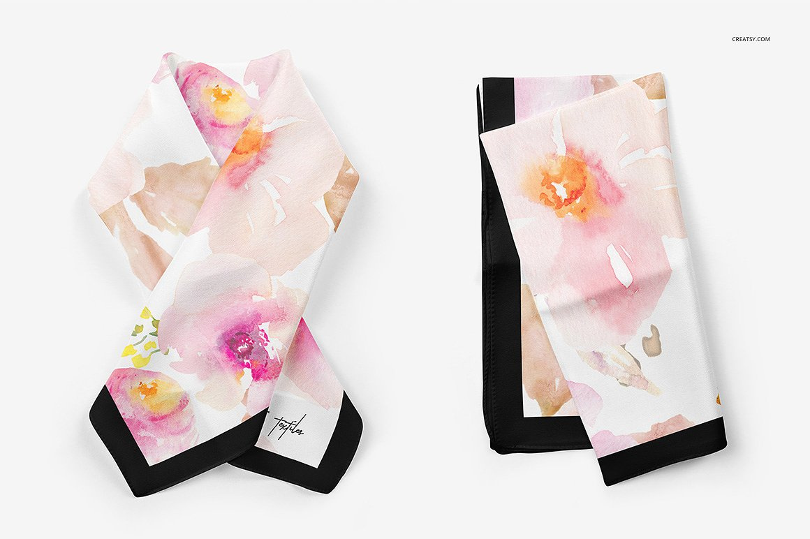 Download Silk Scarf Mockup Set by Mockup5 on Dribbble