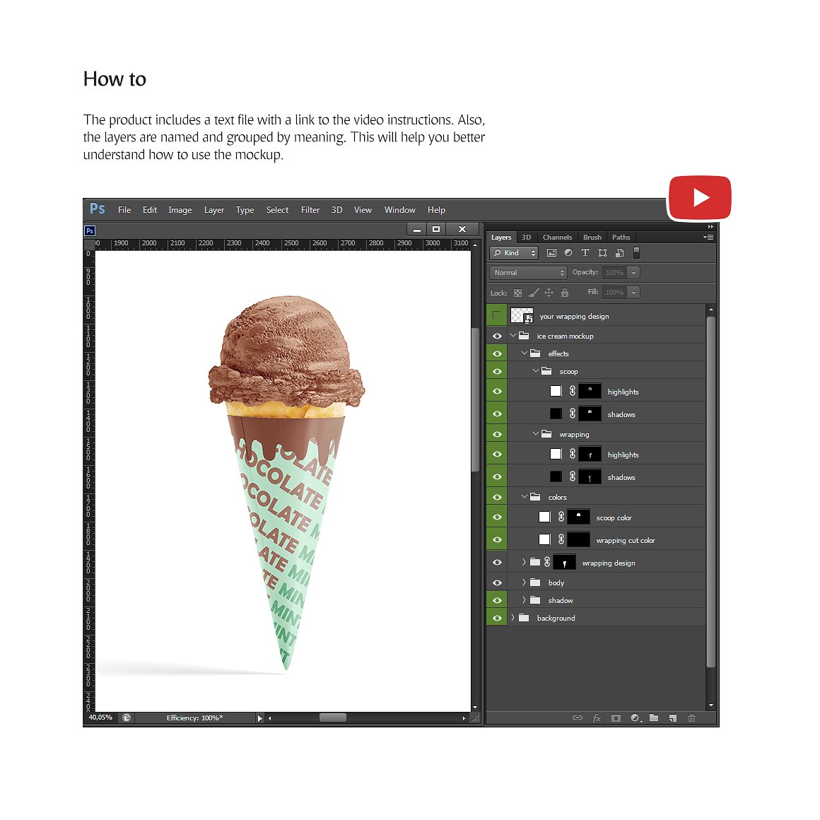 Download Ice Cream Cone Mockup By Mockup5 On Dribbble PSD Mockup Templates